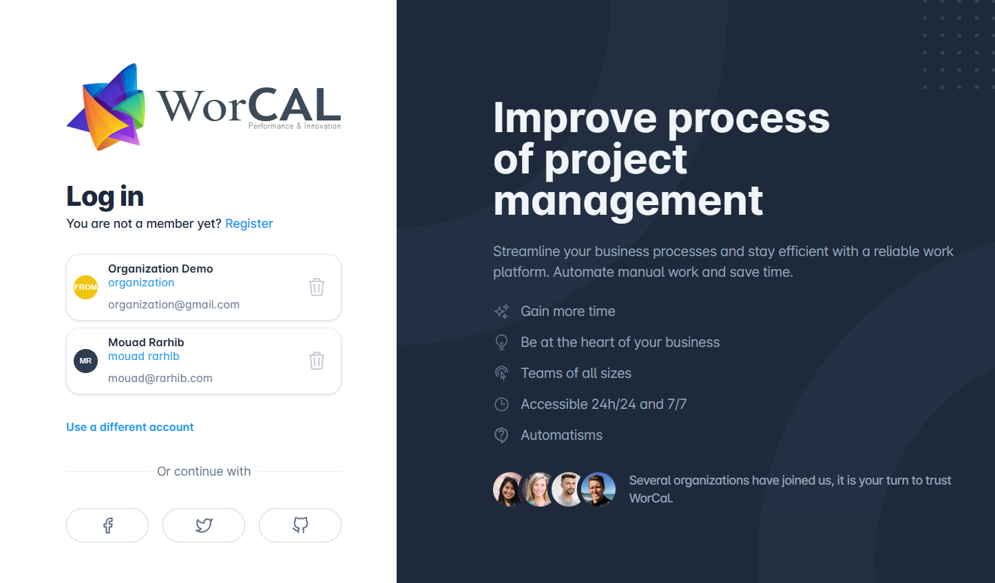 Worcal - Task Management App